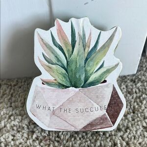 Succulent Wall Art Decor - Green and Brown